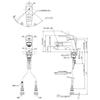 TOTO TLHG31DEFR Single Mixer Faucet for Washrooms, 1 Hole, 1 Push