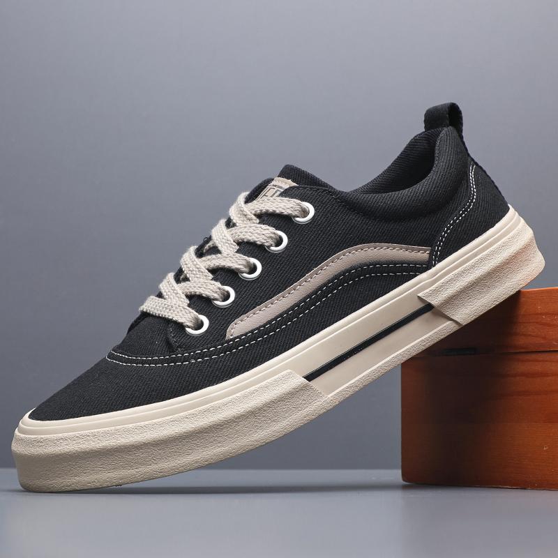 Fashion 2025 Men's Canvas Shoes Outdoor Fashion Skateboard Shoes Comfor Non-Slip Casual Sneakers Breathable Men Walking Shoes SS25823