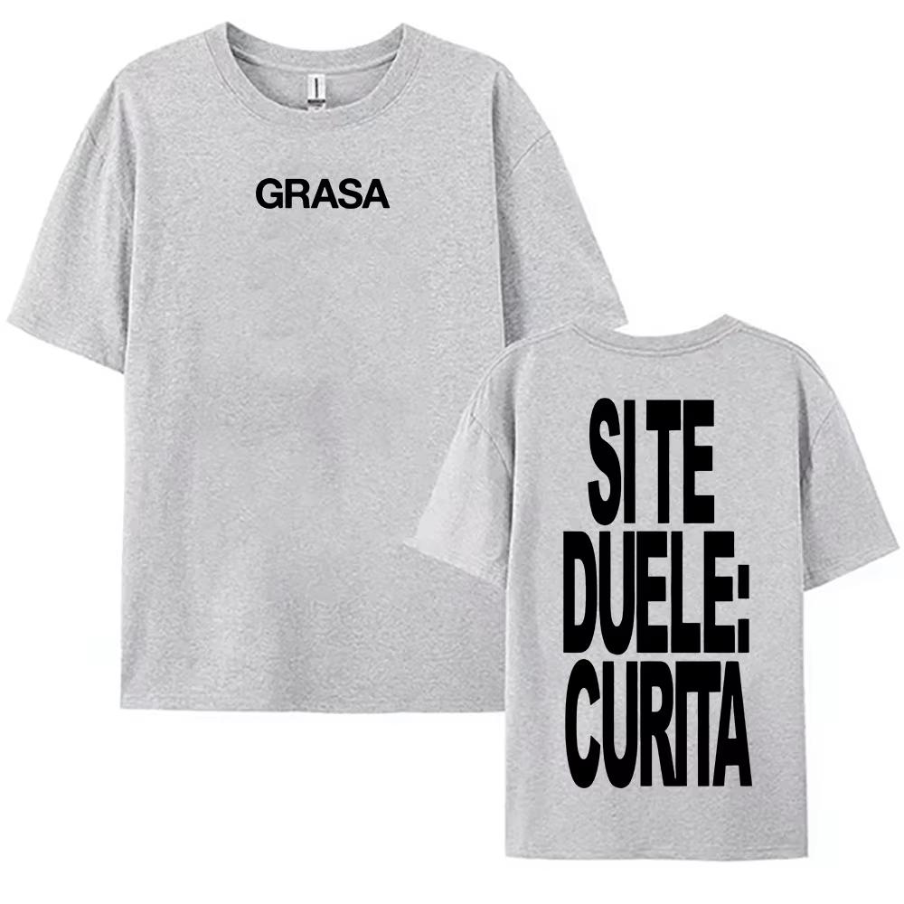 TIENES QUE APRENDER A AMARTE Tshirts SI TE DUELE CURITA Print T-shirt Nathy Peluso Singer Graphic T Shirt Cotton Tees Camisetas