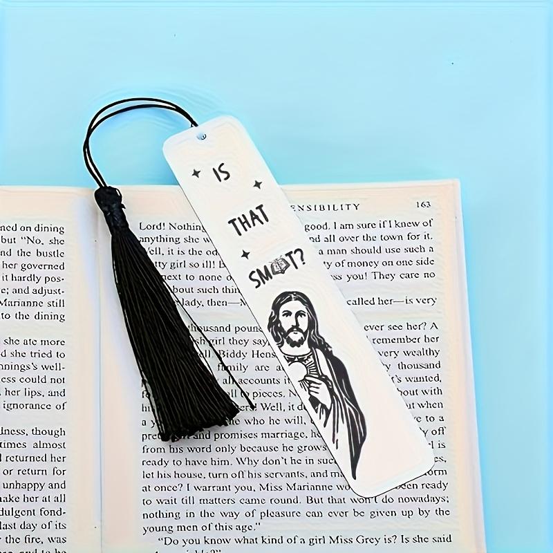

A Whimsical Acrylic Bookmark with A Black Tassel - Is This ST A Humorous Gift for Book Lovers, Perfect for Best Friends, Colleagues