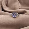 Iolite Jewelry, Handmade Gemstone Ring, 925 Solid Sterling Silver Ring Spiritual Jewelry, For Anniversary Gift
