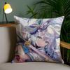 Anime Cute S-Shirakami Fubuki Pillow Case Plush Fabric Soft Pillowcase Double Sided Print Sofa Cushion Cover Throw