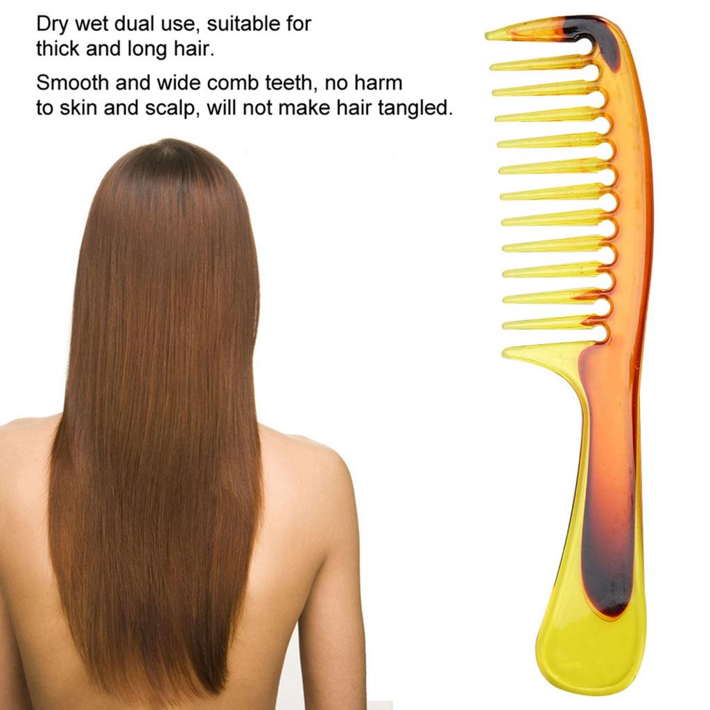 Dry Wet Wide Tooth Salon Hairstyle Detangling Comb Hairdressing Rake Comb