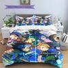 Digimon CharactersPattern Bedding Quilt Set  Home Decoration  Gift (1 * Duvet Cover + 2 * Pillowcase  Without Core)