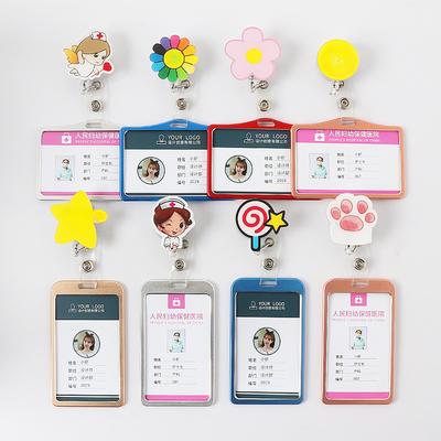 Cartoon Nurse Doctor Hospital Medical Keychains Retractable Brooch Badge Reel Clip ID IC Name Card Holders Gifts