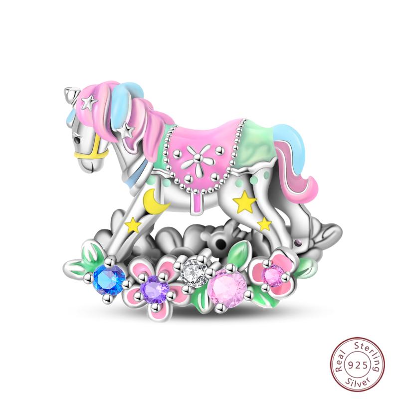 New Copper Charm Bead Mother'S Day Love Heart Family Charm Bead Pendant Fits Bracelet Womens Jewelry Gift