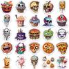 50 Cartoon Halloween Food Graffiti Stickers Personalized Decorative Guitar Notebook Suitcase DIY Waterproof