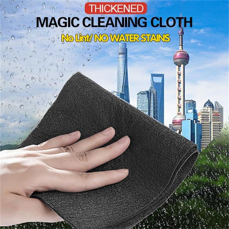 4PCS Thickened Magic Cleaning Cloth No Watermark Glass Wiping Cloth Reusable Window Glass Cleaning Cloth Rag Kitchen Towel