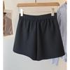 Damen High-Waist Locker Weitbeinige Fließende Shorts