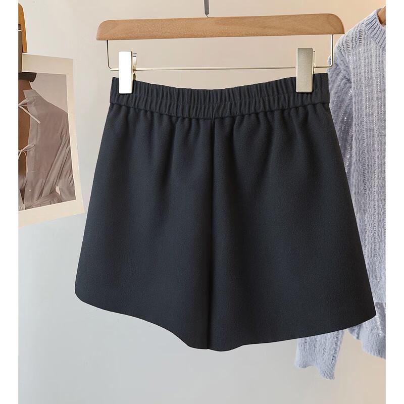 Women's High-Waist Loose Wide-Leg Drapey Shorts