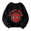 Boys and Girls Round Neck Plus Velvet Pullover Printed Top Sweatshirt