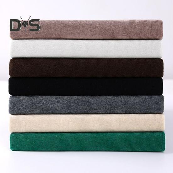 Women Sweater Half High Collar Half Sleeve Knitting Tops Solid Color Slim Fit Sweater Tops Commuting Street Wear