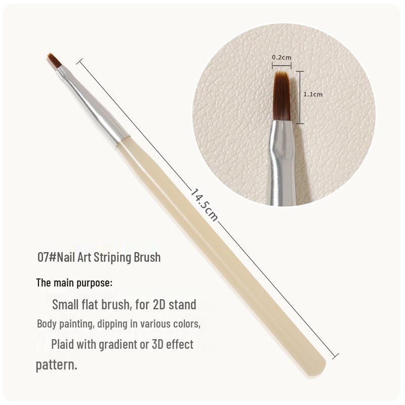 Nail Art Pen for Line Drawing, French Ombre, Gradient, Dotting, and Floral Designs – Light Therapy Tool Brush