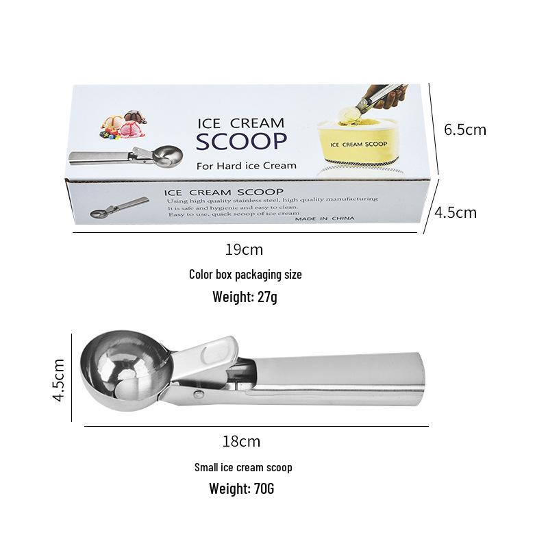 Stainless Steel Multifunctional Ice Cream and Fruit Baller Spoon