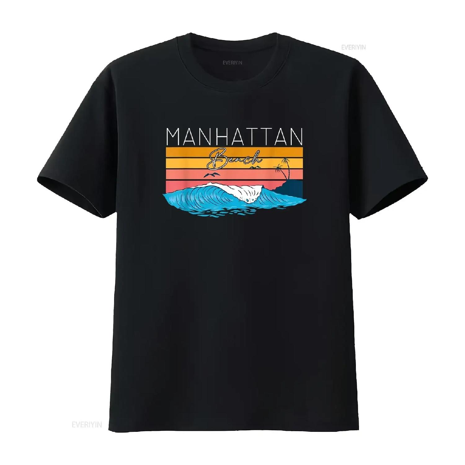 Redondo Beach Hermosa Manhattan CA California T Shirt vintage Washed fashion Comfortable Slightly Stylish Versatile Breathable XXXXL