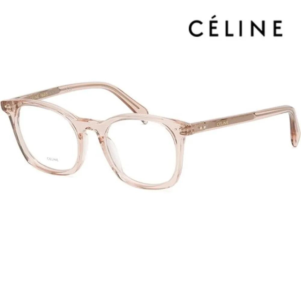 

[Celine] Eyeglass Frame CL50058I 074 Transparent Pink Square Horn-rimmed Frame