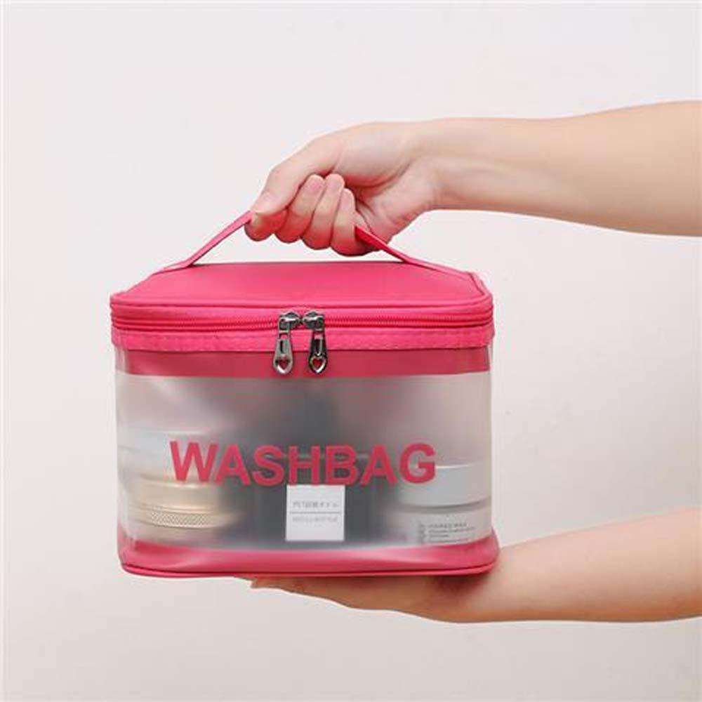 Travel Handbag Wash Bag PVC Cosmetic Organizer Cosmetic Storage Bag Makeup Bag Toiletry Bag