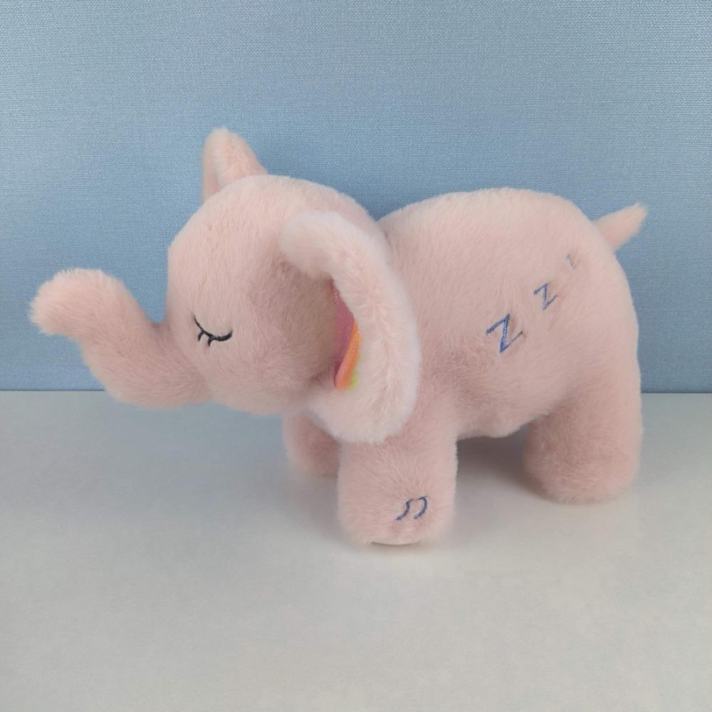 Baby Breathing Elephant Plush Doll Playmate Sleep Companion Soothing Otter Toy  for Newborn Toddler