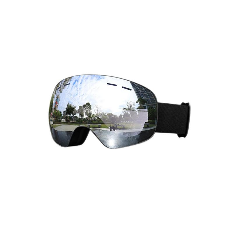 Unisex Frameless Ski Goggles 2026 Double Lens Anti-Fog Windproof Snow Sports Eyewear Adults