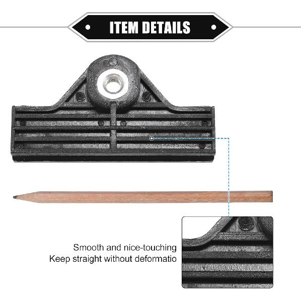 2 szt. Klips mocujący kanału szyby drzwi okna, 2,76"x1,46"x0,47" Uchwyt regulatora szyby Klips listwy Uniwersalny do samochodu ciężarowego furgonetki Wytrzymały plastik Czarny