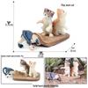 Solid Orange Persian, Ragdoll, Somali, and Blue Short-haired Cat Simulation Models