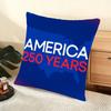 250Th Anniversary Of The Usa Cushion Cover Soft Short Plush Pillow Cover Smooth Cozy Texture Aesthetic Cushion Case Home Decor