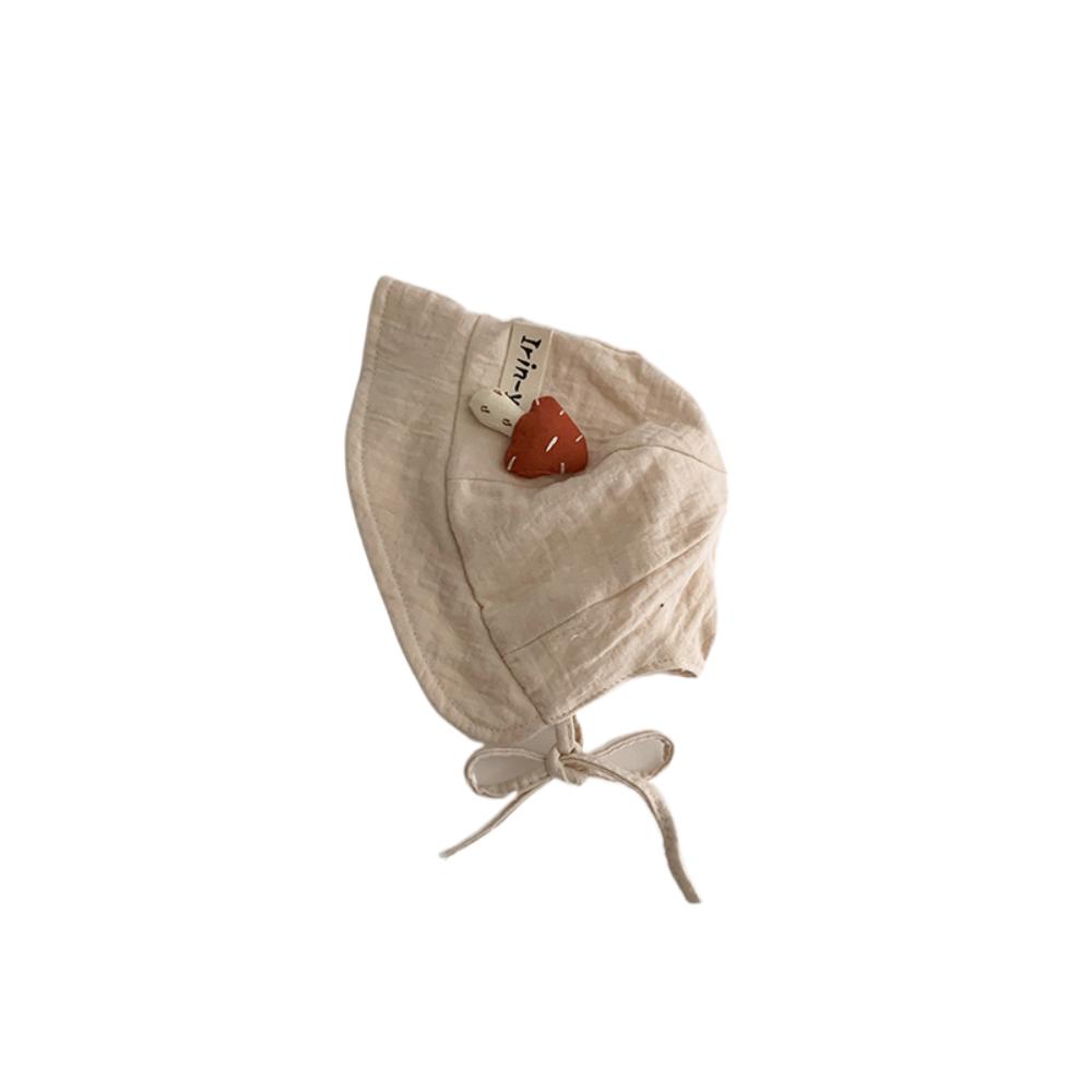 

Korean Style Sun Protection Panama Hat Breathable Sunscreen Cap Cute Baby Bucket Hat Girls бежевый