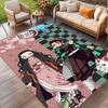 Demon Slayer Print Rug, Washable Floor Carpet, For Entryway Dorm Laundry Room Office Study, Home Decor Birthday Christmas Gift