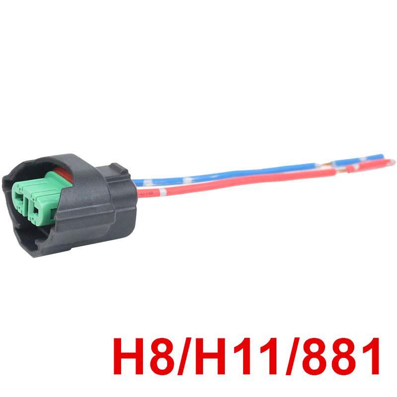 Halogen LED H8 H11 881 Bulb Socket Wire Plug Harness Wiring Holder Car Headlight Fog Lamps For Hyundai For Nissan For KIA H8 H11