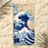 Arte La Grande Onda di Kanagawa Asciugamano Poliestere Asciugamano da Spiaggia Asciugatura Rapida Senza Sabbia Asciugamano da Bagno per Estate Piscina Viaggio Vacanza