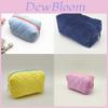 Love Heart Plush Cosmetic Organizer With Spacious Compartment For Girls And Teens