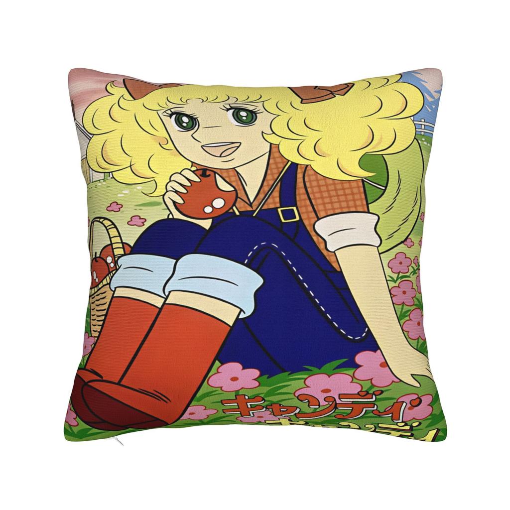 Anime Manga Candy Candy Pillow Case Custom Pillow Cover For Living Room Bed Chair Retro Trendy Pillowcases