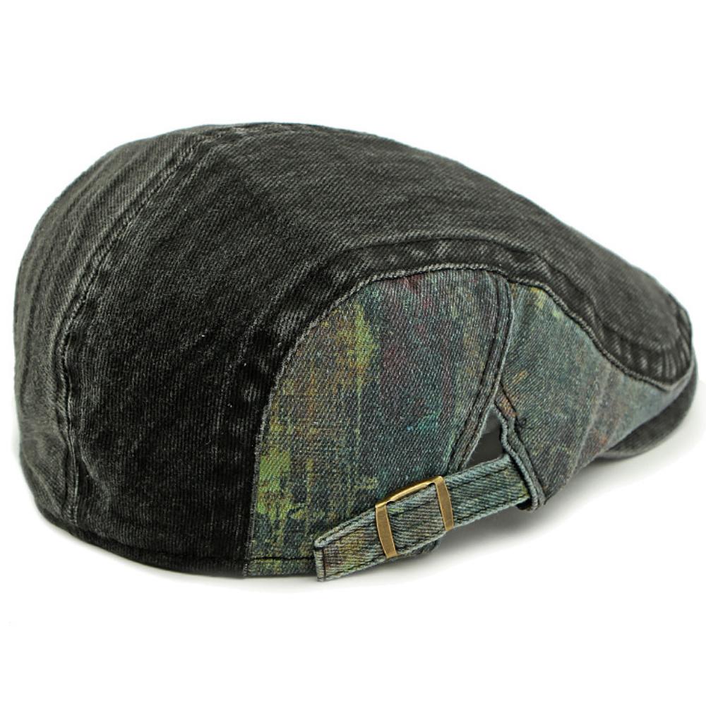 HT4788 Mens Berets Women Spring Summer Autumn Cotton Cap Retro Patchwork Artist Painter Beret Hat Male Female Ivy Flat Beret Cap