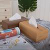 Wooden Tissue Boxes Bedroom Napkins Storage Box Lavatory Creativity Toilet Paper Case Household Kitchen Organization Container