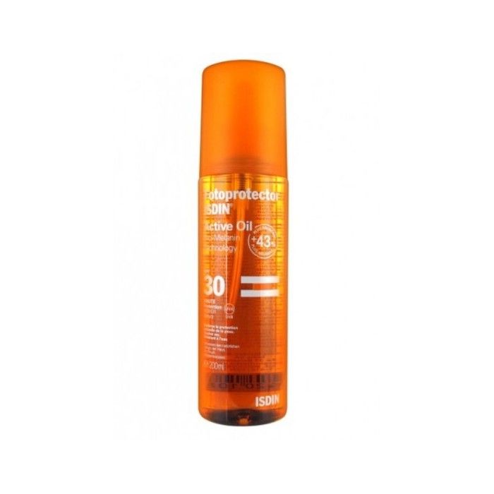 Huile Solaire - ISDIN - Active Oil - SPF30 - 200ml - Non Gras - Protection UV