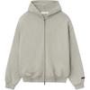 Fear of God Essentials Geprägter 90er Fit Fleece Reißverschluss Hoodie Warm Melange Herren Oberteile Grau 192DT256241F