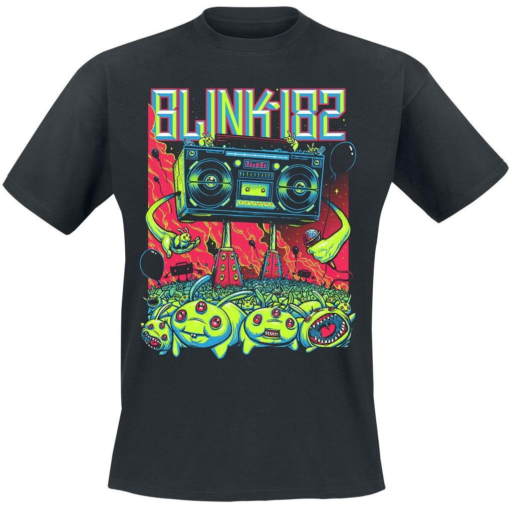 Blink 182 Bunny Girl Print Cotton TShirt Unisex Unisex Pop Punk Band Retro Pop Art Unisex Short Sleeve Casual Tee