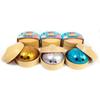 8Cm Glitter Dumpling Squishy With Bead Sensory Squeeze Toy For Stress Relief With Bamboo Steamer Funny Gift Random Color