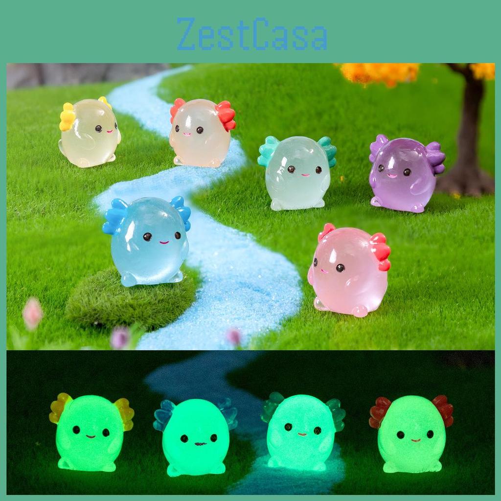 Kolorowe Figurki Słodkiego Grubaska Sześciokątnego Smoka z Żywicy Do Projektów Ogrodowych DIY