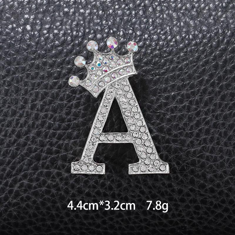 Unisex Versatile English Letter Brooch Lapel Pin for Suits and Clothing