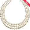 Hot-selling Temperament Women's Light Luxury Three-layer Pearl Necklace Imitation Pearl Layered Neck Chain