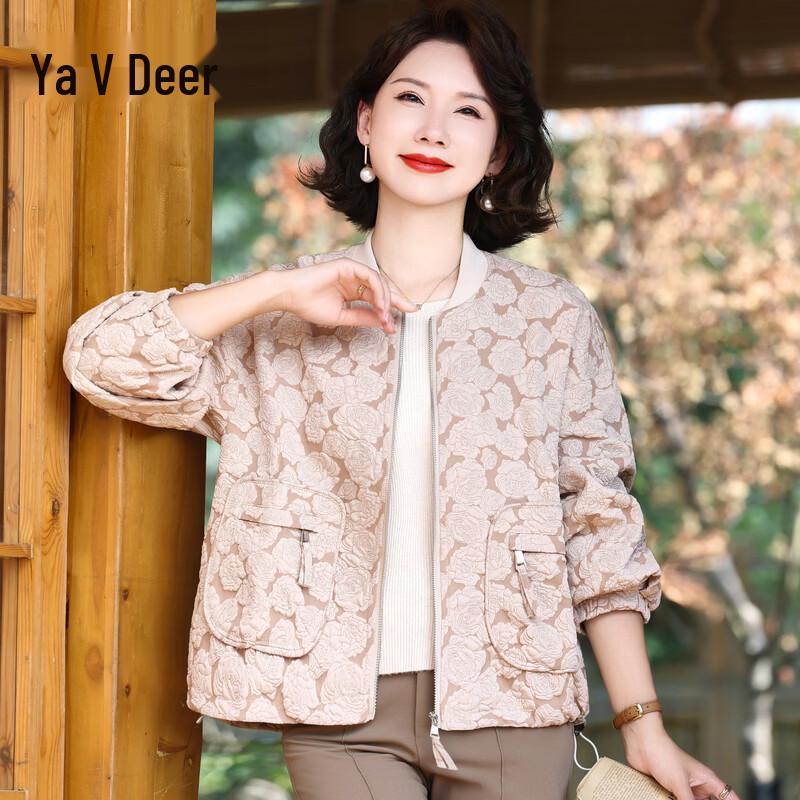 Yalu Women s Spring Jacquard Baseball Jacket 38
