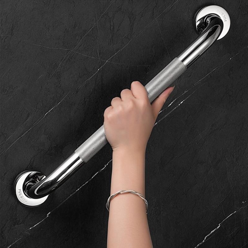 12Inch Bathroom Grab Rail 2 Pack Anti Slip Sturdy Stainless Steel Door Handle for Elderly and Disabled Safety Use