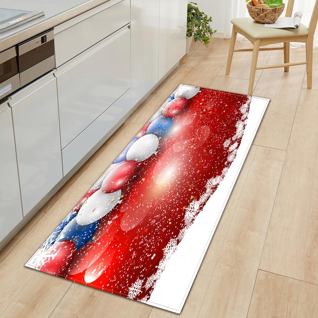 Christmas Kitchen Sand Carpet Doormat Long Floor Mat