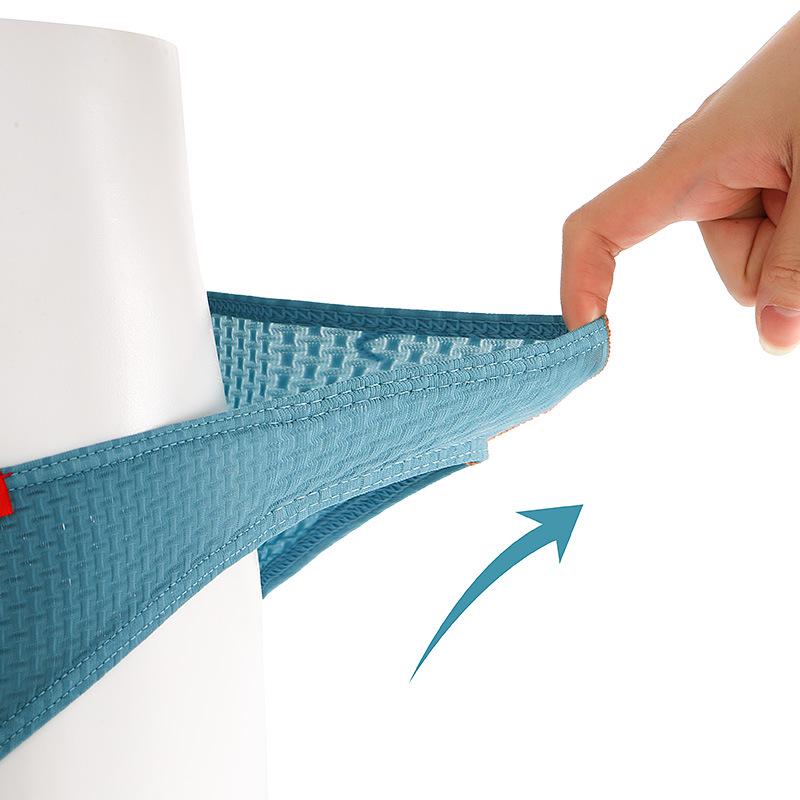 Męskie Erotyczne Stringi Niskiego Stanu, Jednolity Kolor Lodowy Jedwab