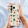 For iPhone 17 Pro Max Case Christmas Theme Pattern Printing Straight Edge TPU Phone Back Cover