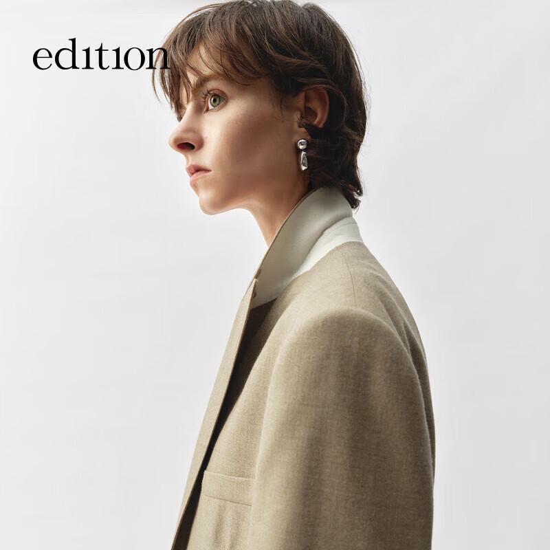 Edition Elite Wardrobe Women's Wide Shoulder Wool Blazer