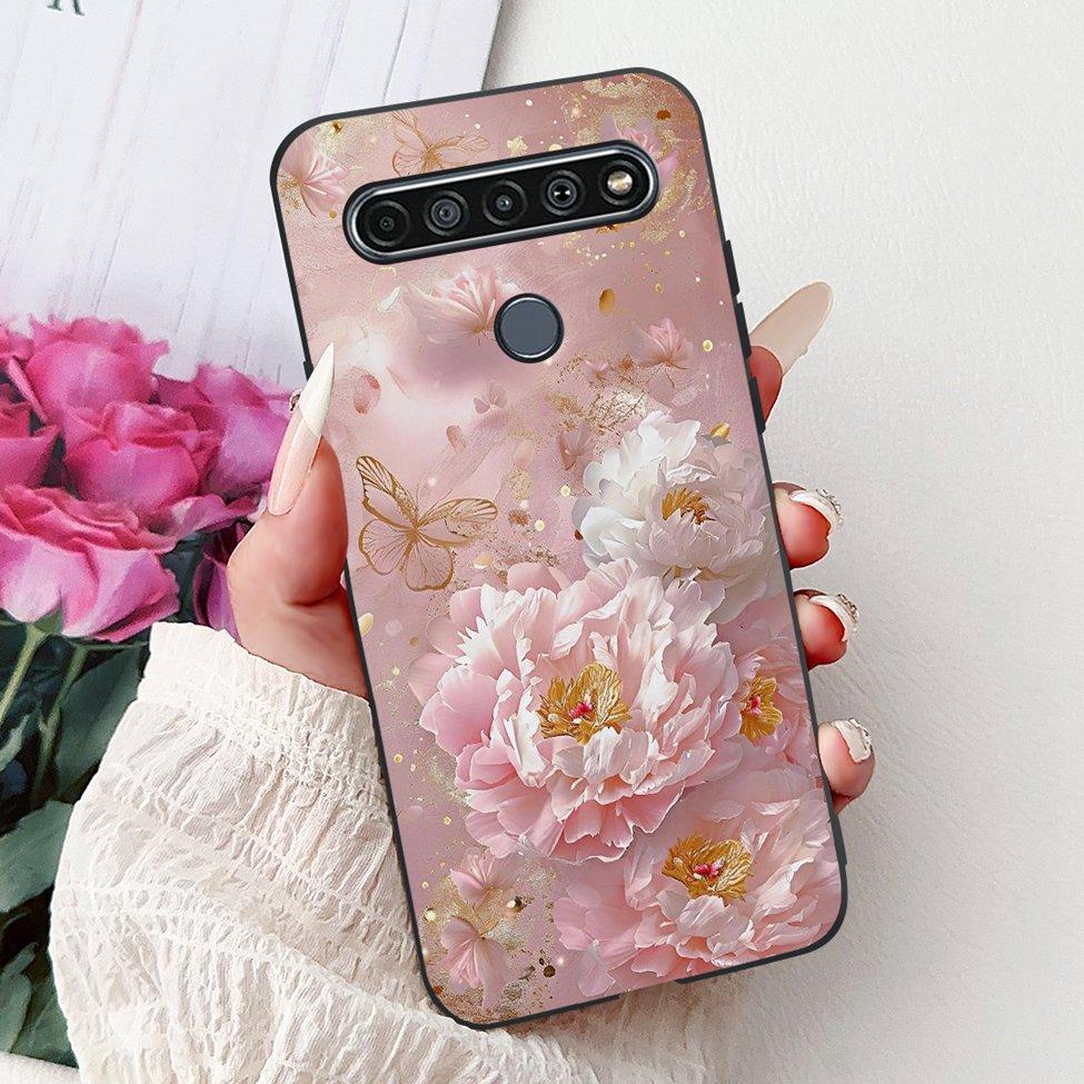 2020 For LG K41S LM-K410 Cover For LG K51S Case LM-K510 Luxury Butterfly Love Cute Cat Cool Handsome Lion Painted Black Silicone