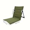 1pc Ultra Portable Folding Chair for Outdoor Use, Oxford Fabric and Aluminum Frame, Suitable for Summer Camping, Park Picnic, Yard, Seaside Scenarios