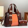 New Spliced Fashionable Snake Skin Pattern Handbag with A Trendy Style  Large Capacity and Temperament Single Shoulder Women's Crossbody Bag